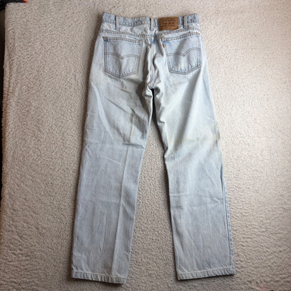 Vintage Levis 505 Orange Tab Jeans Mens 32x30 (30x28) Straight Leg 40505-0234